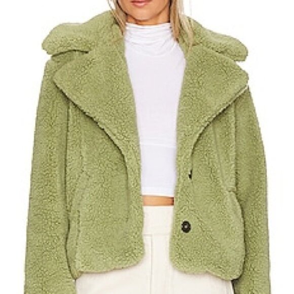 Free People Women’s Green Cozy Jacket Size S - Picture 16 of 16